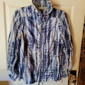 CHICO'S ZENERGYโBLUE LINEARโJACKET